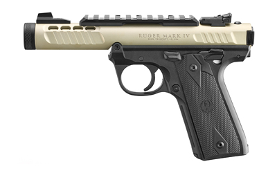 Ruger Mark IV 22/45 Lite .22 LR 4.4″ Threaded Champagne/Black